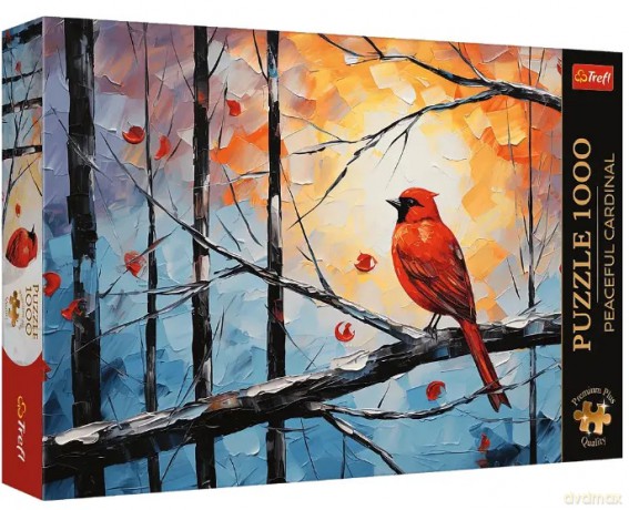 Puzzle 1000 elementów. Premium Plus Quality. Spokojny kardynał [PUZZLE]