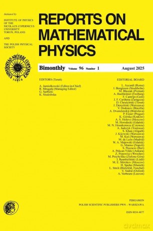 Reports On Mathematical Physics 96/1 Pergamon [KSIĄŻKA]