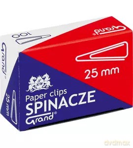 Spinacze Trójkątne Grand 25 mm 100 szt.