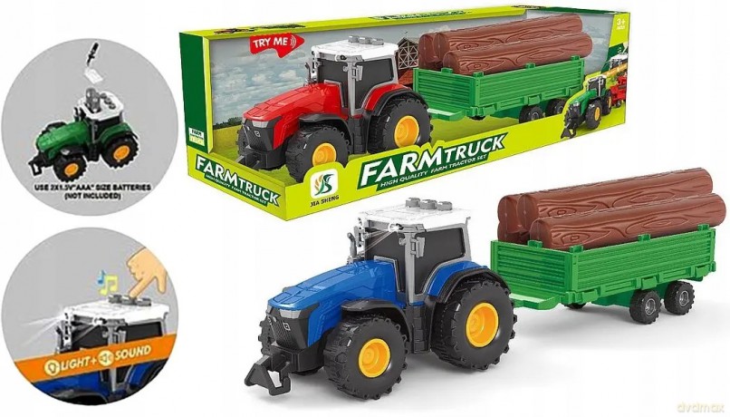 Traktor z przyczepą św/dźw 06633 82637
