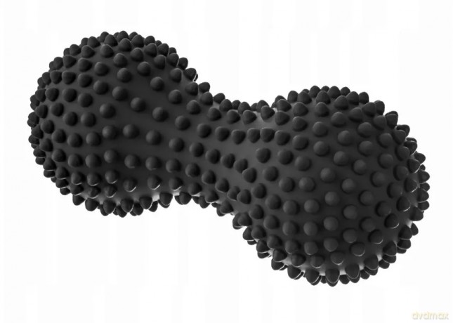 Wałek do masażu i rehabilitacji,15.5 cm, czarny