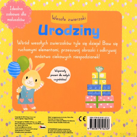 Wesołe zwierzaki. Urodziny [KSIĄŻKA]