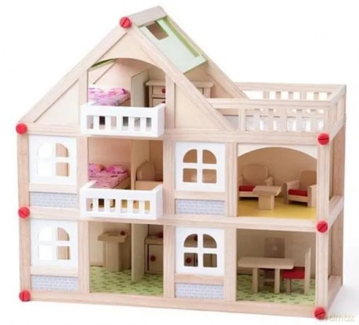 WOODYLAND Domek dwupiętr.z balk.+akces.91329 13299
