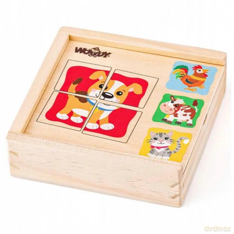 WOODYLAND Minipuzz.Zwierzątka drew.pud.93048 30487
