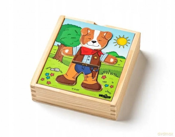 WOODYLAND PuzzleSzafa z ubr.Piesek 18 90016 00169