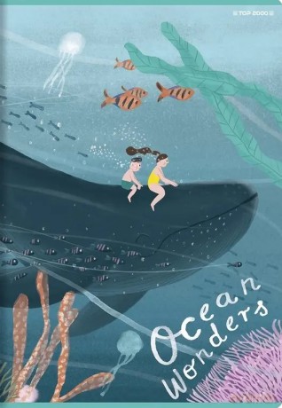 Zeszyt A5 32 kartki w kratkę, ocean