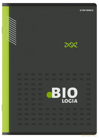 Zeszyt A5 Top2000 Biologia, 60 kartek, Kratka z Marginesem