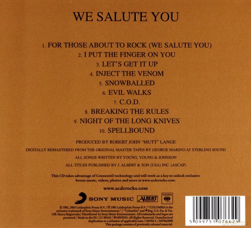 AC/DC: For Those About To Rock (digipack) [CD]