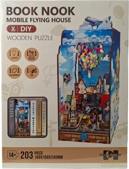 Book Nook Puzzle drewniane 3D domek
