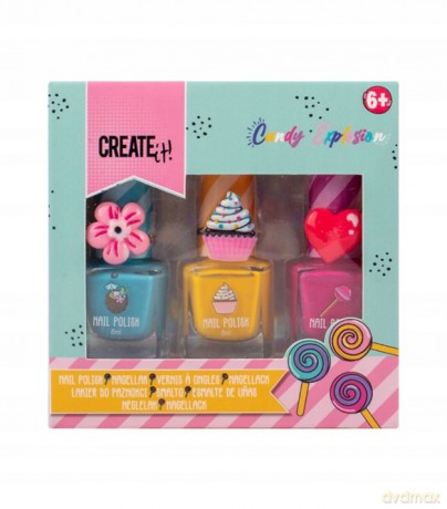 Create It! Candy 3 lakiery do paznokci