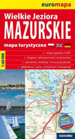 Euromapa Wielkie Jeziora Mazurskie 1:60 000