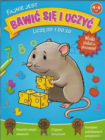 Fajnie jest bawić się i uczyć - Liczę od 1 do 20 [KSIĄŻKA]
