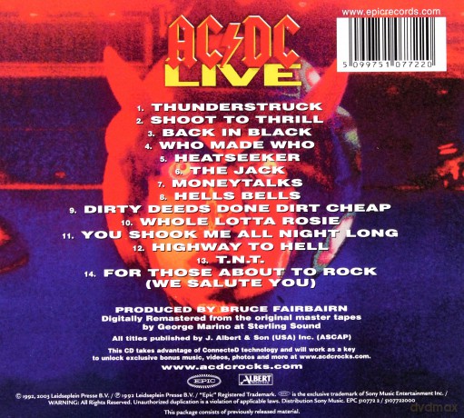 AC/DC: Live (digipack) [CD]