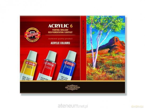 Farby acrylowe 6 kolorów 16ml