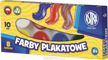 Farby plakatowe 8 kolorów 10ml