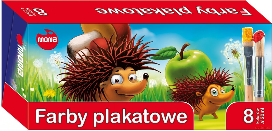 Farby plakatowe 8 kolorów 20ml