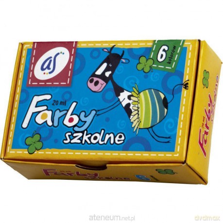 Farby Szkolne 6 kolorów 20ml