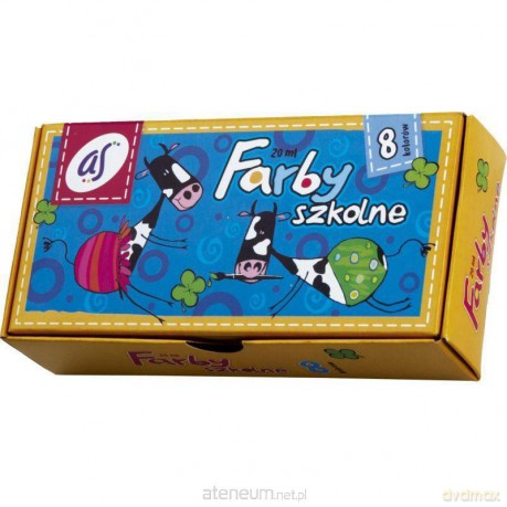 Farby Szkolne 8 kolorów 20ml