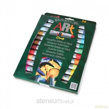 Farby w sztyfcie 24 kolory Art One