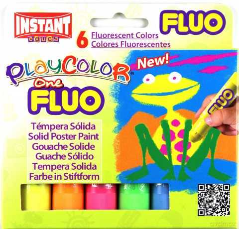 Farby w sztyfcie Fluo One 6 kolorów