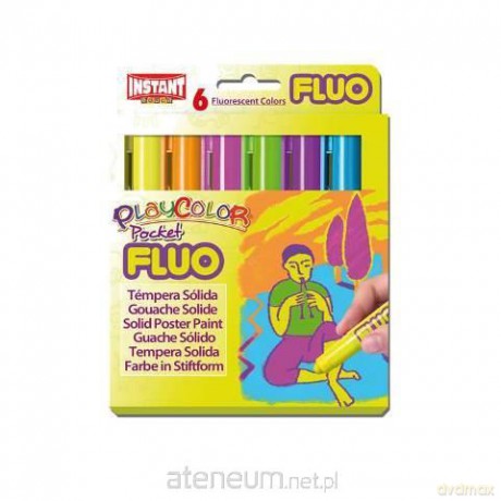 Farby w sztyfcie Fluo Pocket 6 kolorów