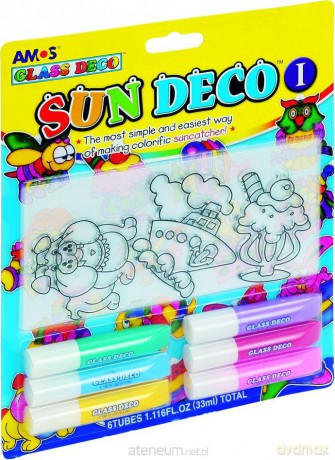 Farby witr.Sun Deco I 6 kol.+3 witr.blister