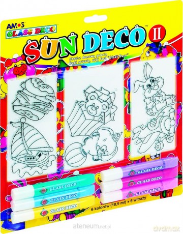 Farby witr.Sun Deco II 6 kol.+6 witr.blister