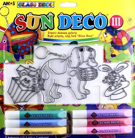 Farby witr.Sun Deco III 6 kol.+3 witr.blister