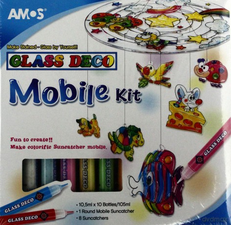 Farby witrażowe Glass Deco 10 kol.+witrażyki