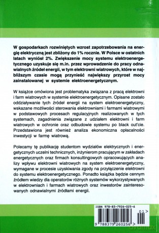 Farmy wiatrowe w systemie elektroenergetycznym [KSIĄŻKA]