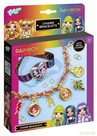Zestaw do robienia bransoletek z charmsami Rainbow High