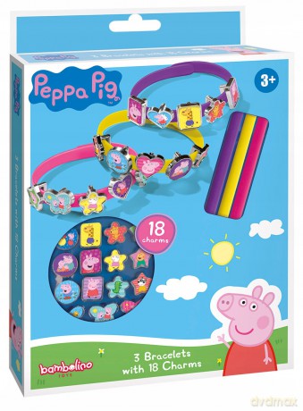 Zestaw do robienia bransoletek z charmsami Świnka Peppa