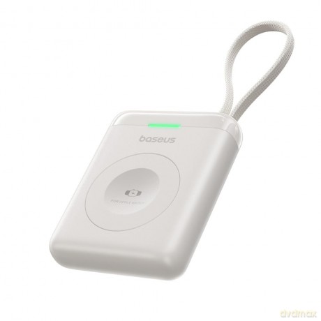 Baseus EnerFill FW11 Przenośna Ładowarka Bezprzewodowa do Apple Watch z Wbudowanym Kablem 5W Biały