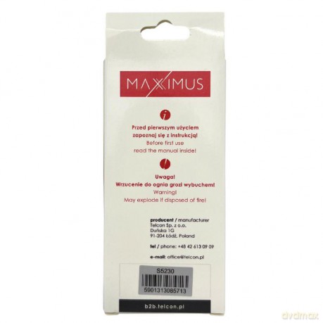 Bateria MAXXIMUS Samsung S5230 1100mAh Li-Ion AB553443CE