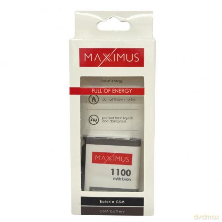 Bateria MAXXIMUS Samsung S5230 1100mAh Li-Ion AB553443CE
