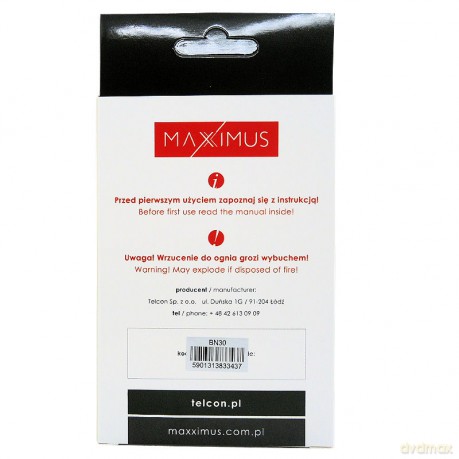 Bateria MAXXIMUS XIAOMI REDMI 4A 3150mAh Li-lon BN30