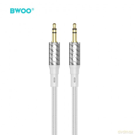 BWOO AUX075 kabel AUX jack 3.5mm - jack 3.5mm audio szary