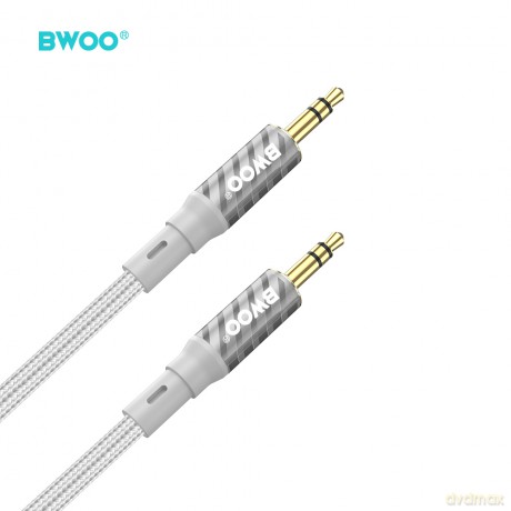 BWOO AUX075 kabel AUX jack 3.5mm - jack 3.5mm audio szary