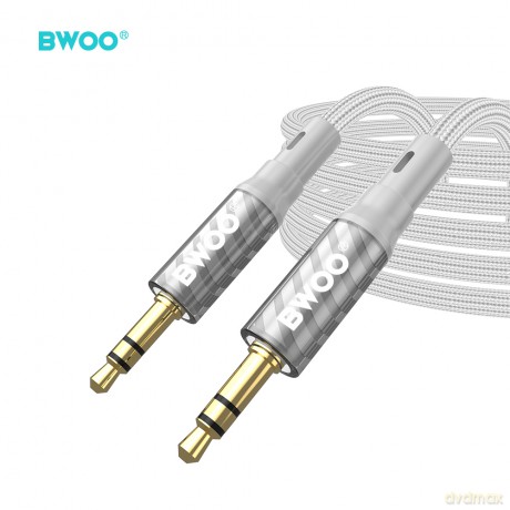 BWOO AUX075 kabel AUX jack 3.5mm - jack 3.5mm audio szary