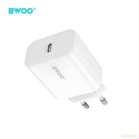 BWOO ładowarka sieciowa CDA233 PD 20W 1x USB-C biała