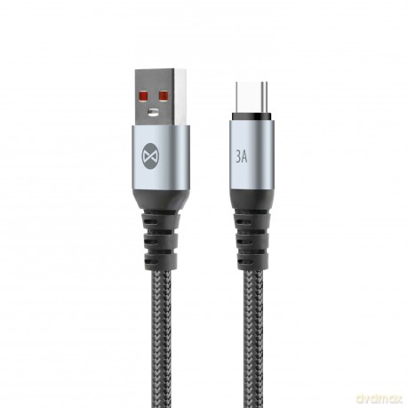 Forever kabel Braix USB - USB-C 1,0 m 3A czarny