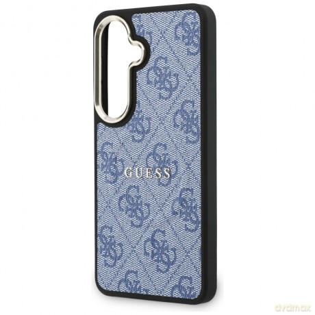 Guess nakładka 4G Embossed Ring MagSafe do Samsung Galaxy S26 Plus niebieska