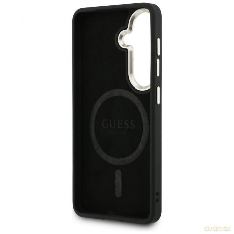 Guess nakładka 4G Embossed Ring MagSafe do Samsung Galaxy S26 Plus niebieska