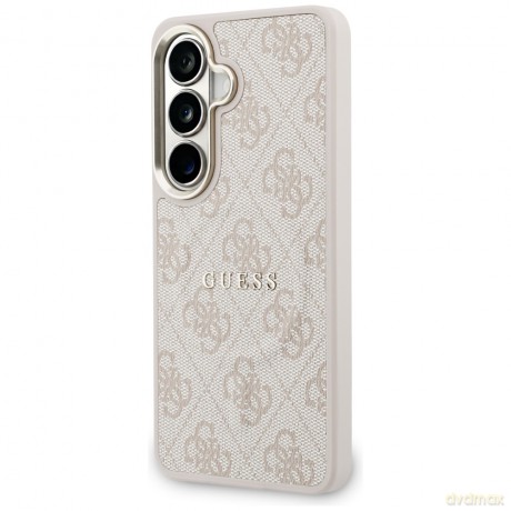 Guess nakładka 4G Embossed Ring MagSafe do Samsung Galaxy S26 różowa