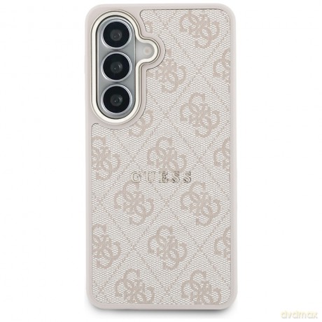 Guess nakładka 4G Embossed Ring MagSafe do Samsung Galaxy S26 różowa