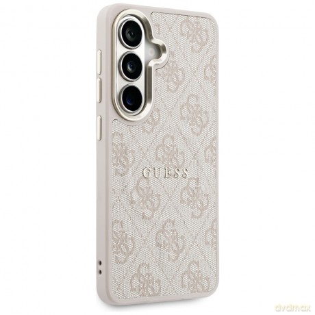 Guess nakładka 4G Embossed Ring MagSafe do Samsung Galaxy S26 różowa