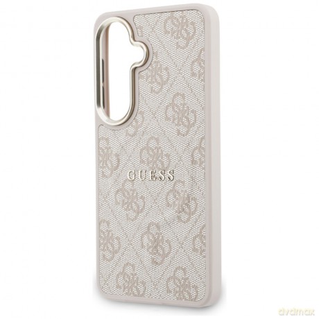 Guess nakładka 4G Embossed Ring MagSafe do Samsung Galaxy S26 różowa