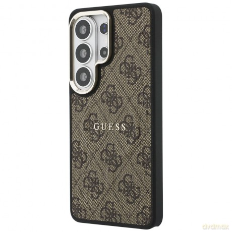 Guess nakładka 4G Embossed Ring MagSafe do Samsung Galaxy S26 Ultra brązowa