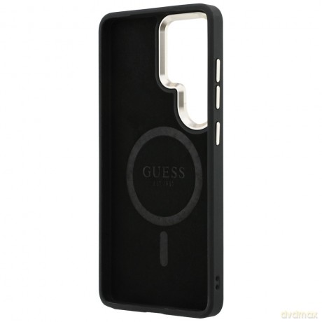 Guess nakładka 4G Embossed Ring MagSafe do Samsung Galaxy S26 Ultra brązowa