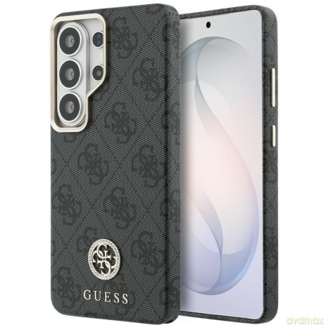 Guess nakładka 4G Rhinestone Round Logo MagSafe do Samsung Galaxy S26 Ultra czarna